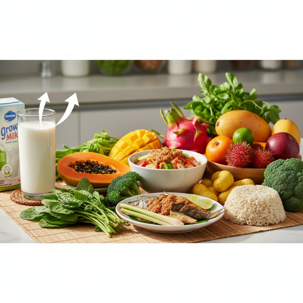 Susu Peninggi Badan vs Makanan Alami: Mana Lebih Baik?